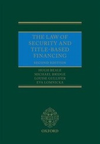 Enlarge image Cover: The Law of Security and Title-Based Financing - Oxford University Press