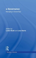 Cover: e-Governance - Routledge