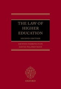 Abbildung von: The Law of Higher Education - Oxford University Press
