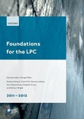 Cover: Foundations for the LPC 2011-2012 - Oxford University Press