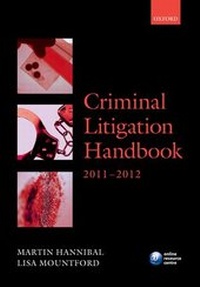 Enlarge image Cover: Criminal Litigation Handbook 2011-2012 - Oxford University Press