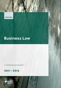 Cover: Business Law 2011-2012 - Oxford University Press
