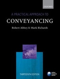 Enlarge image Cover: A Practical Approach to Conveyancing - Oxford University Press