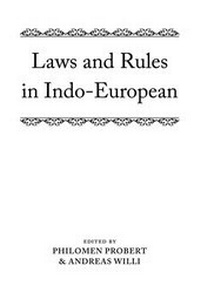 Enlarge image Cover: Laws and Rules in Indo-European - Oxford University Press