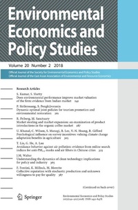 Abbildung von: Environmental Economics and Policy Studies - Springer