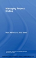 Cover: Managing Project Ending - Routledge