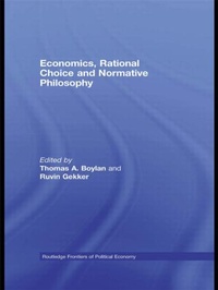 Enlarge image Cover: Economics, Rational Choice and Normative Philosophy - Routledge