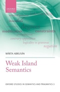Cover: Weak Island Semantics - Oxford University Press