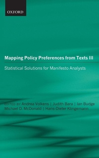 Enlarge image Cover: Mapping Policy Preferences from Texts - Oxford University Press