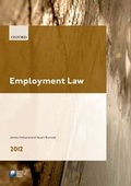 Cover: Employment Law 2012 - Oxford University Press