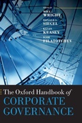 Cover: The Oxford Handbook of Corporate Governance - Oxford University Press