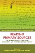 Cover: Reading Primary Sources - Routledge