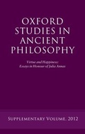 Cover: Virtue and Happiness - Oxford University Press