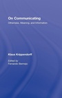 Cover: On Communicating - Routledge