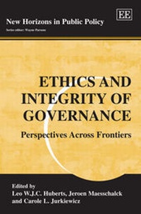 Enlarge image Cover: Ethics and Integrity of Governance - Edward Elgar Publishing