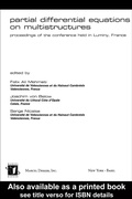 Cover: Partial Differential Equations On Multistructures - CRC Press