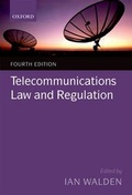 Cover: Telecommunications Law and Regulation - Oxford University Press