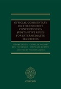 Cover: Official Commentary on the UNIDROIT Convention on Substantive Rules for Intermediated Securities - Oxford University Press