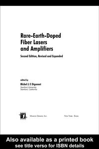 Enlarge image Cover: Rare-Earth-Doped Fiber Lasers and Amplifiers, Revised and Expanded - CRC Press