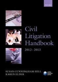 Enlarge image Cover: Civil Litigation Handbook 2012-2013 - Oxford University Press