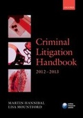 Cover: Criminal Litigation Handbook 2012-2013 - Oxford University Press