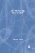 Cover: Self-Knowledge and the Self - Routledge