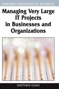 Cover: Managing Very Large IT Projects in Businesses and Organizations - Information Science Reference