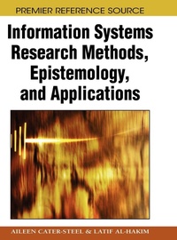 Enlarge image Cover: Information Systems Research Methods, Epistemology, and Applications - Information Science Reference