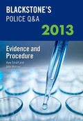 Cover: Blackstone's Police Q&A: Evidence and Procedure 2013 - Oxford University Press