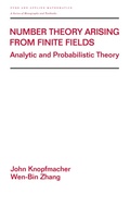 Cover: Number Theory Arising From Finite Fields - CRC Press