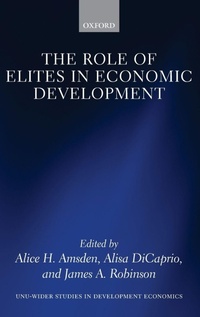 Enlarge image Cover: The Role of Elites in Economic Development - Oxford University Press