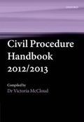 Cover: Civil Procedure Handbook 2012/2013 - Oxford University Press