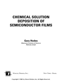 Abbildung von: Chemical Solution Deposition Of Semiconductor Films - CRC Press