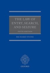 Abbildung von: The Law of Entry, Search, and Seizure - Oxford University Press