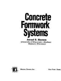 Enlarge image Cover: Concrete Formwork Systems - CRC Press