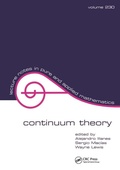 Cover: Continuum Theory - CRC Press