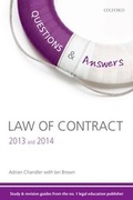 Cover: Q & A Revision Guide Law of Contract 2013 and 2014 - Oxford University Press