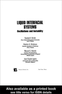 Abbildung von: Liquid Interfacial Systems - CRC Press