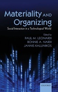 Cover: Materiality and Organizing - Oxford University Press