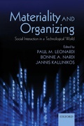 Cover: Materiality and Organizing - Oxford University Press