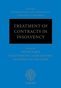 Abbildung von: Treatment of Contracts in Insolvency - Oxford University Press