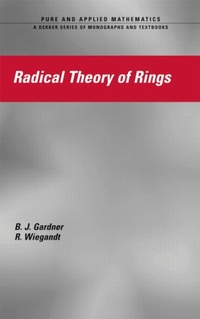 Enlarge image Cover: Radical Theory of Rings - CRC Press