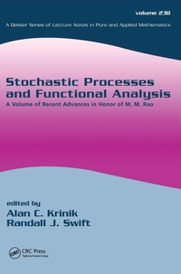 Enlarge image Cover: Stochastic Processes and Functional Analysis - CRC Press
