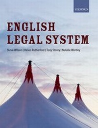 Enlarge image Cover: English Legal System - Oxford University Press