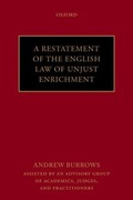 Cover: A Restatement of the English Law of Unjust Enrichment - Oxford University Press