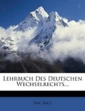 Cover: Lehrbuch Des Deutschen Wechselrechts... - Nabu Press