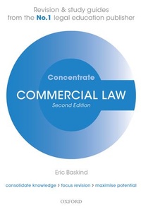Enlarge image Cover: Commercial Law Concentrate - Oxford University Press