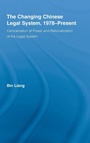 Cover: The Changing Chinese Legal System, 1978-Present - Routledge