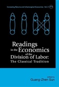 Cover: Readings In The Economics Of The Division Of Labor: The Classical Tradition - World Scientific Publishing Co Pte Ltd