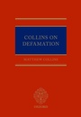 Cover: Collins On Defamation - Oxford University Press